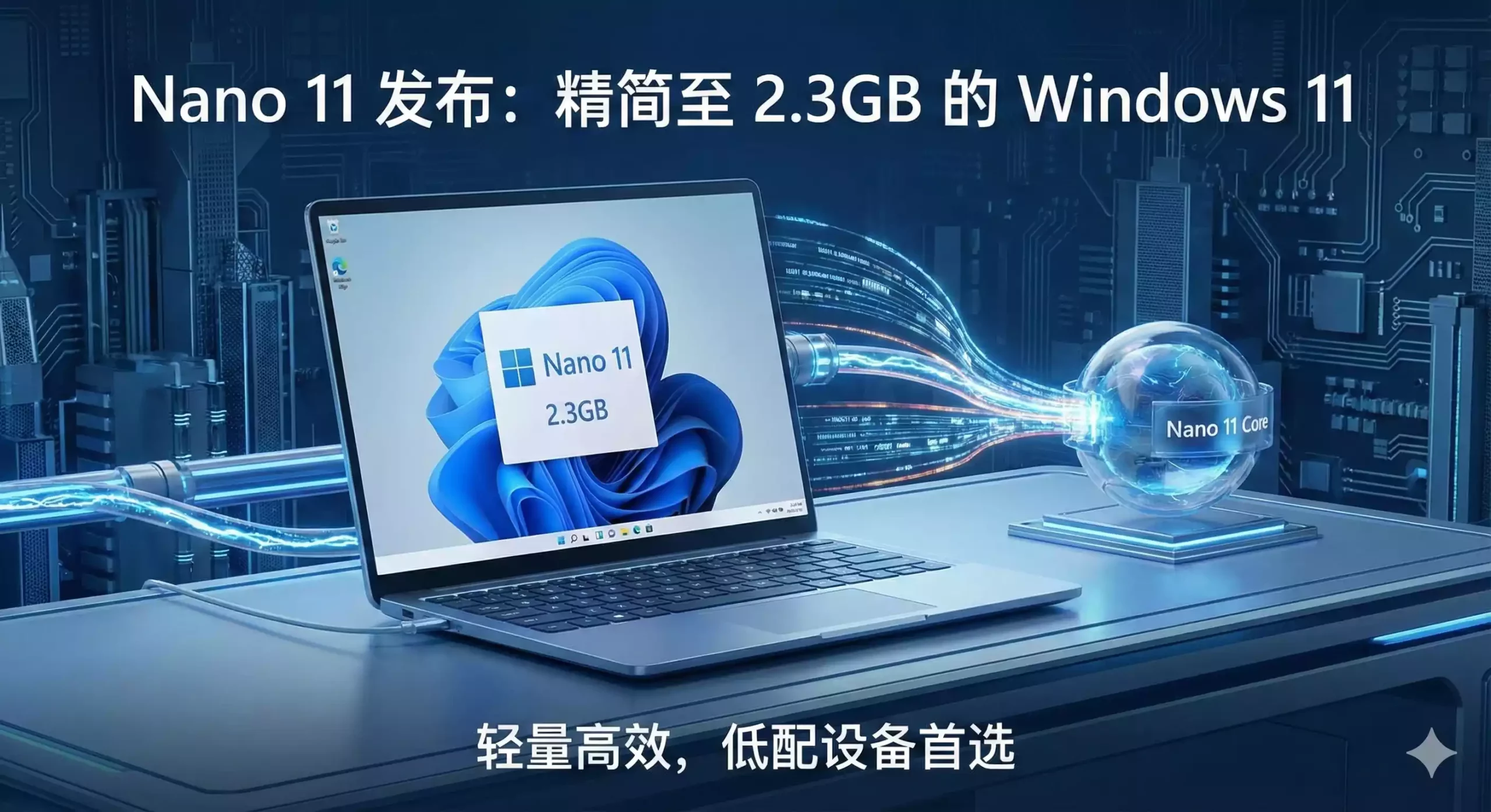 Nano 11 (25H2) 发布！精简至 2.3GB 的 Windows 11，轻量高效，低配电脑首选！【中文版】