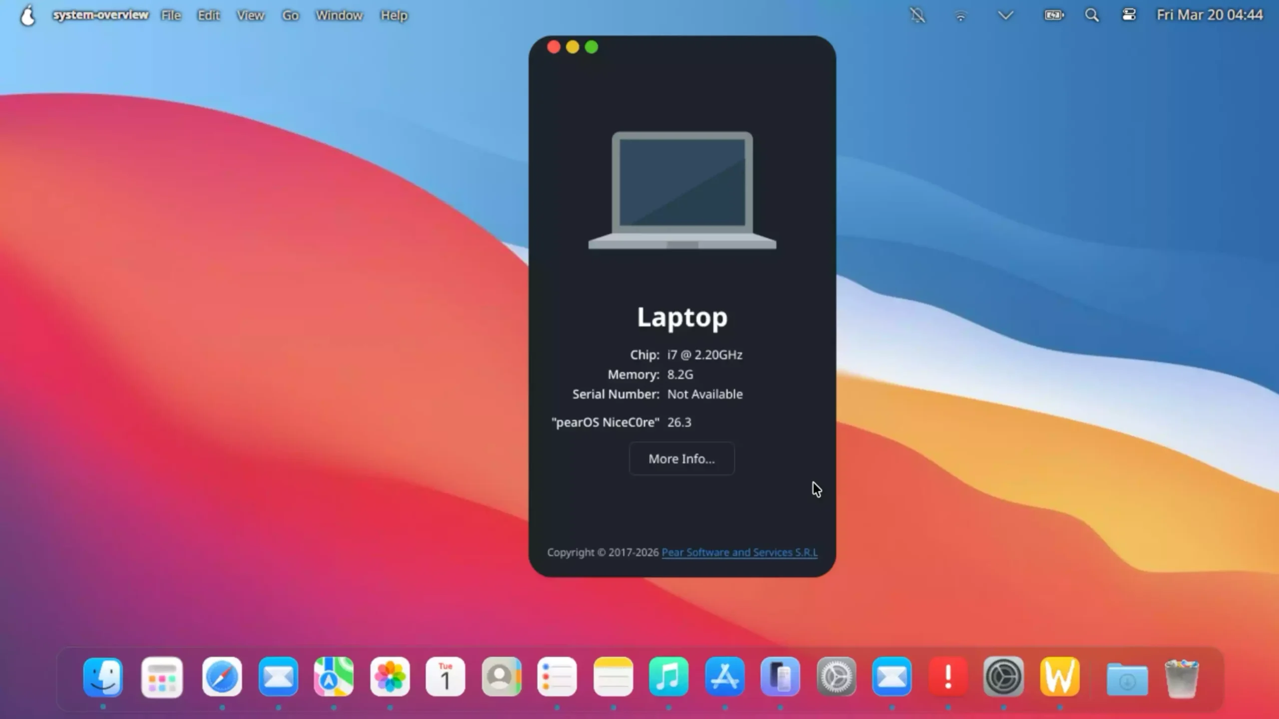 PearOS:一款高度类似 macOS 的 Linux 系统! 附安装教程 + 使用体验 1 2026 03 19 01 18 07.00 08 35 11.Still006 1 scaled