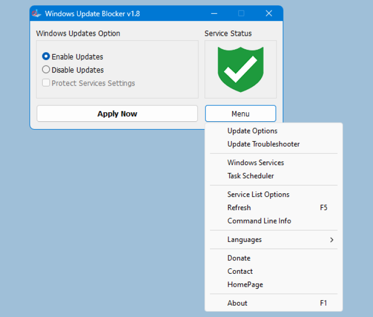 Windows 更新阻止程序主要 Windows 更新阻止程序主要
