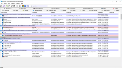 微软官方提供的自启动程序检测工具